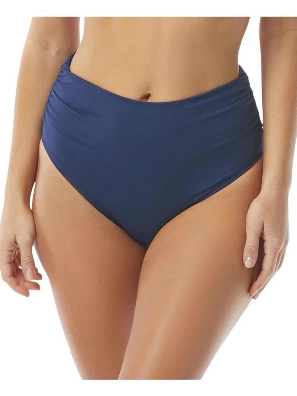 NWT Coco Reef Impulse Rollover Bikini Swim Bottom U95208 Navy Captain Blue L